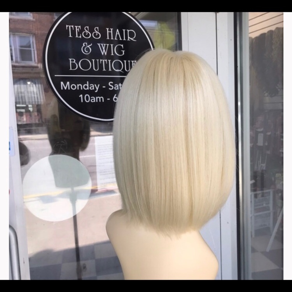 Blonde bob Wig Swisslace Lacefront 613 hair blende - Picture 6 of 8